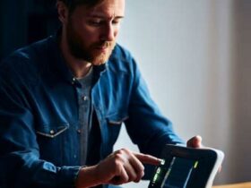 a man using a spectrum router